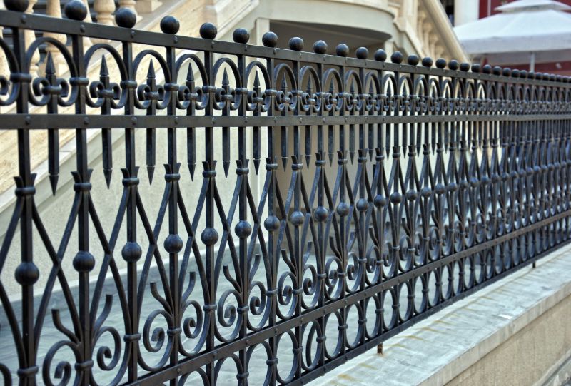 Wrought Iron Fence Installation detail