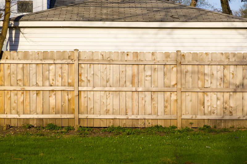 Wooden Dog Fence Installation